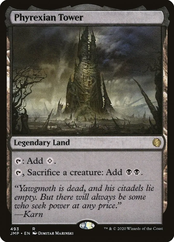 2020 Jumpstart Phyrexian Tower rare #493 rare card image