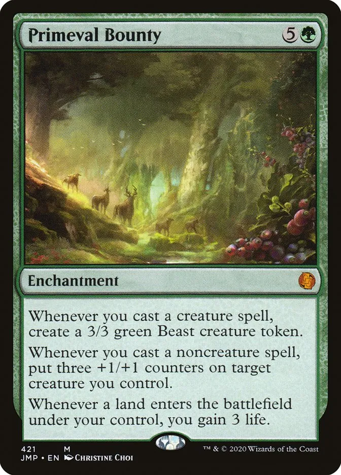 2020 Jumpstart Primeval Bounty #421 mythic card image
