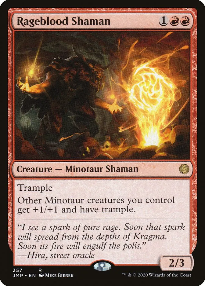 2020 Jumpstart Rageblood Shaman rare #357 rare card image