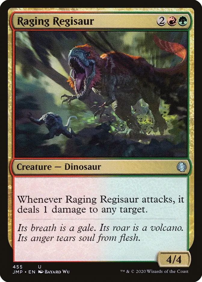 2020 Jumpstart Raging Regisaur uncommon #455 uncommon card image