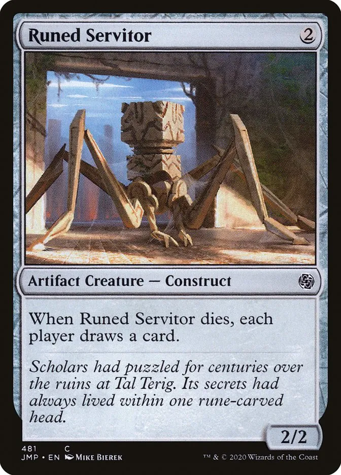 2020 Jumpstart Runed Servitor common #481 common card image