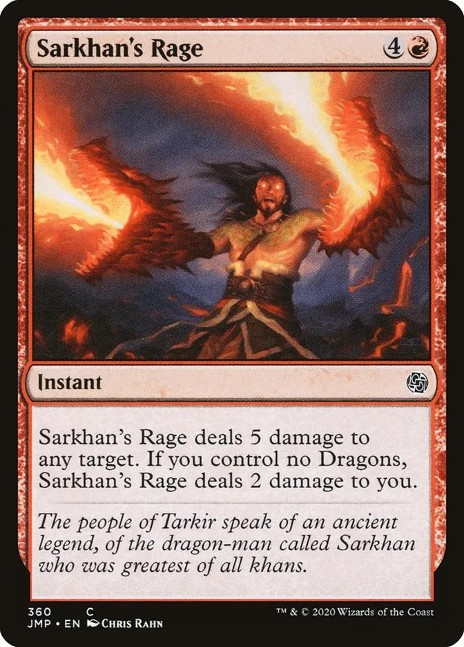 2020 Jumpstart Sarkhan's Rage #360 common card image