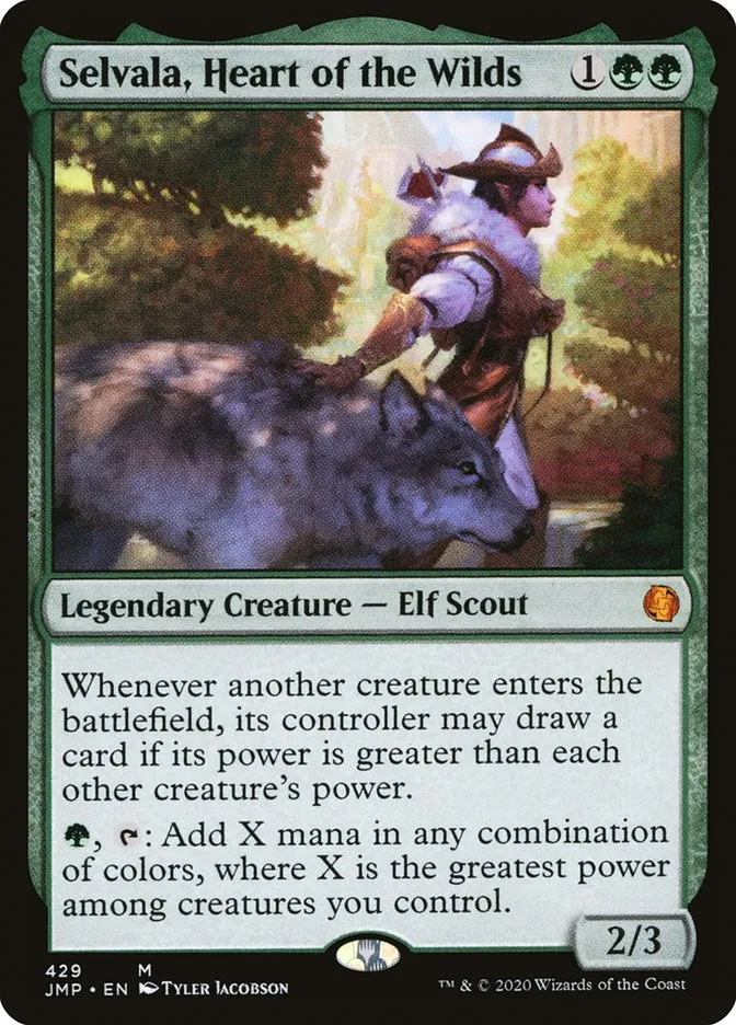 2020 Jumpstart Selvala, Heart of the Wilds #429 mythic card image