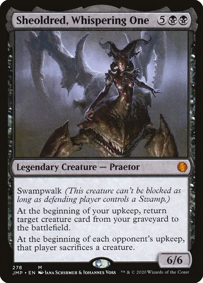 2020 Jumpstart Sheoldred, Whispering One #278 mythic card image