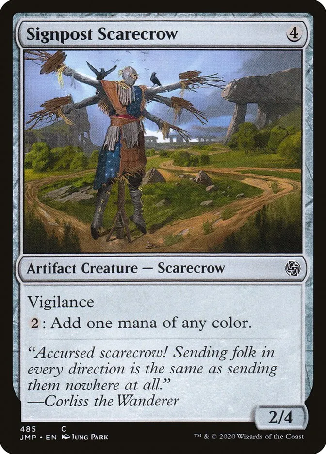 2020 Jumpstart Signpost Scarecrow #485 common card image