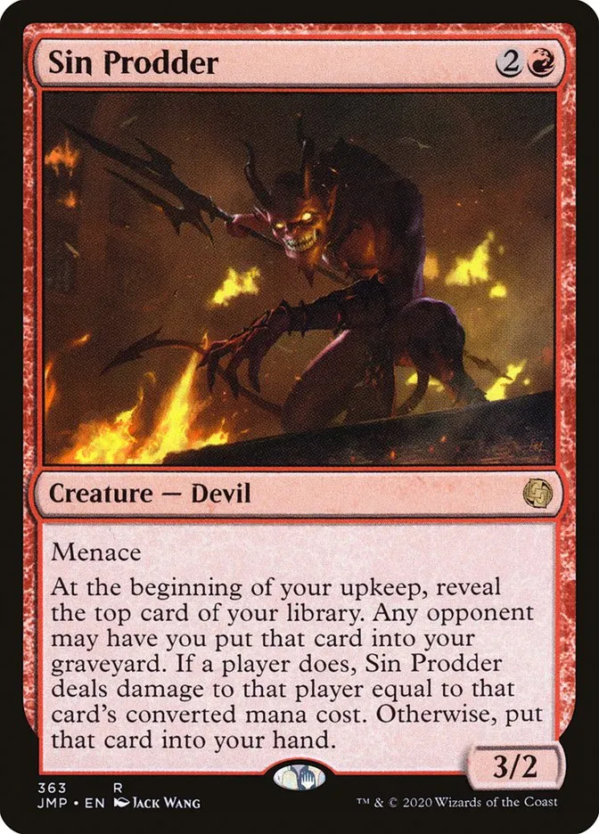 2020 Jumpstart Sin Prodder rare #363 rare card image