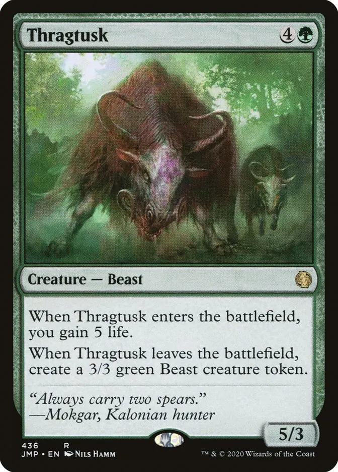 2020 Jumpstart Thragtusk #436 rare card image