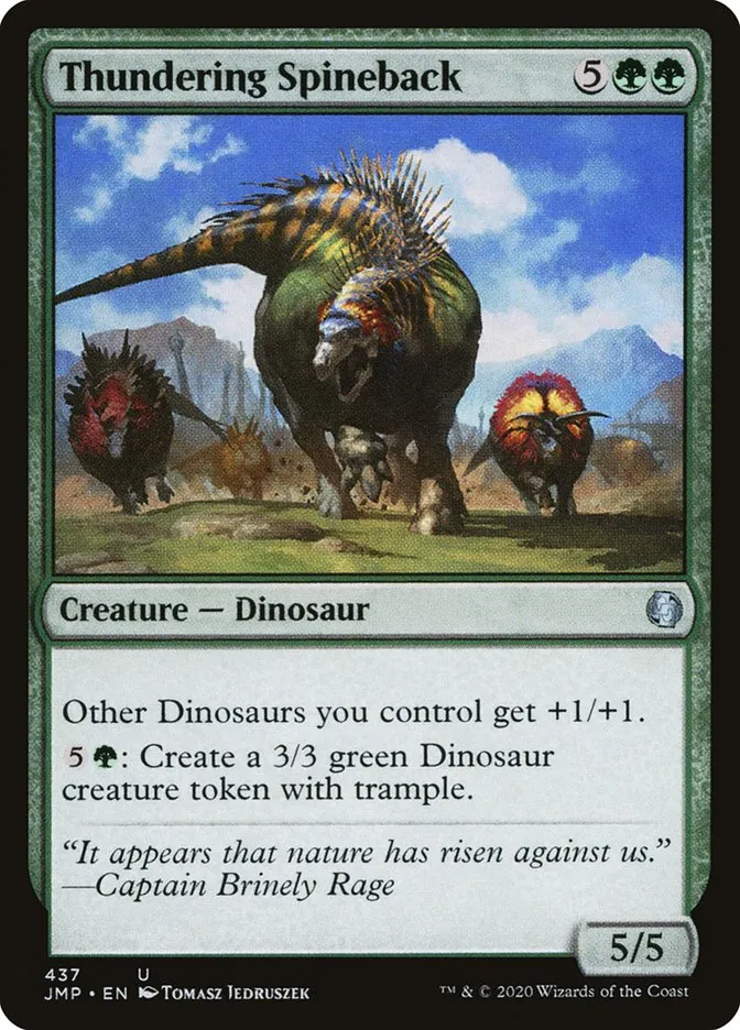 2020 Jumpstart Thundering Spineback uncommon #437 uncommon card image