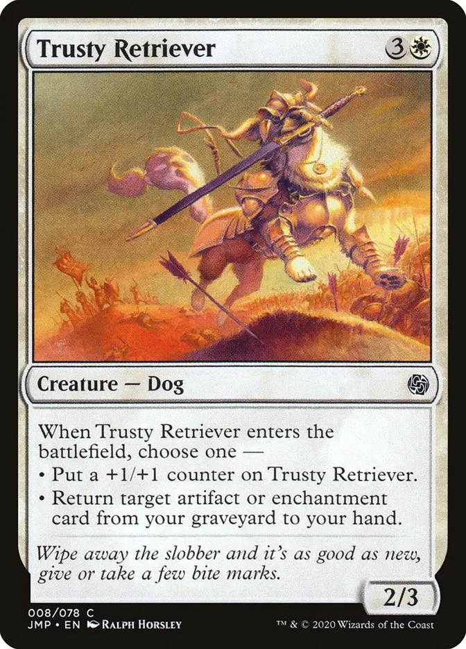 2020 Jumpstart Trusty Retriever #8 common card image