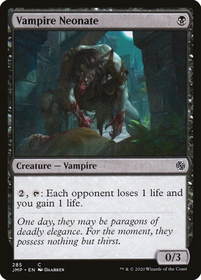 2020 Jumpstart Vampire Neonate common #285 common card image