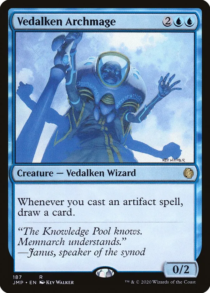 2020 Jumpstart Vedalken Archmage rare #187 rare card image