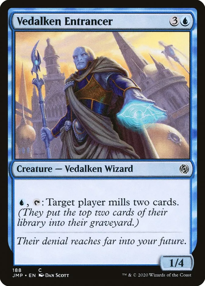 2020 Jumpstart Vedalken Entrancer #188 common card image