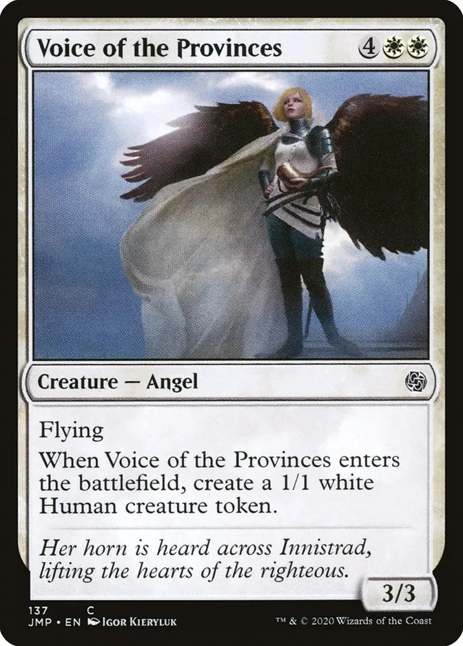2020 Jumpstart Voice of the Provinces #137 common card image