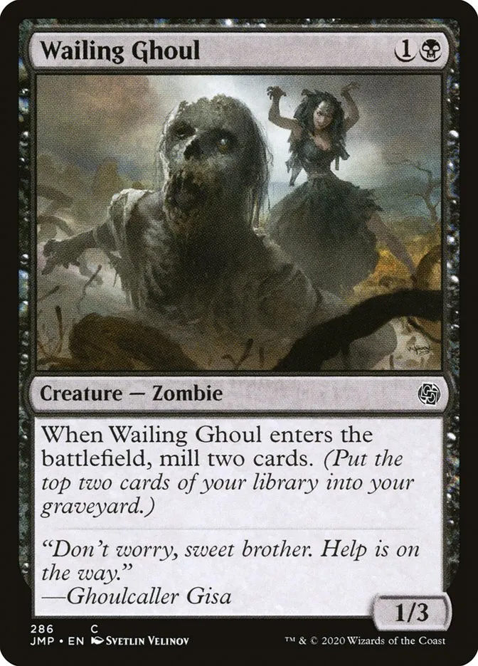 2020 Jumpstart Wailing Ghoul common #286 common card image