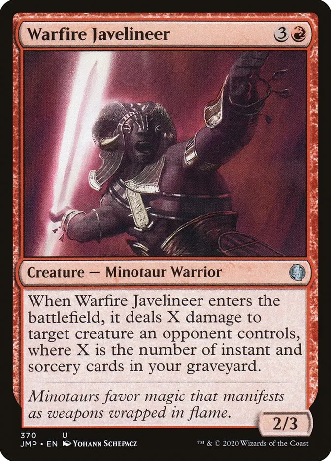 2020 Jumpstart Warfire Javelineer uncommon #370 uncommon card image