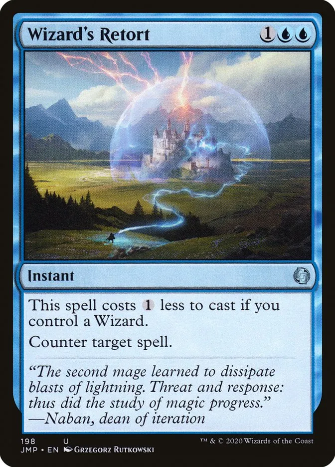 2020 Jumpstart Wizard's Retort uncommon #198 uncommon card image
