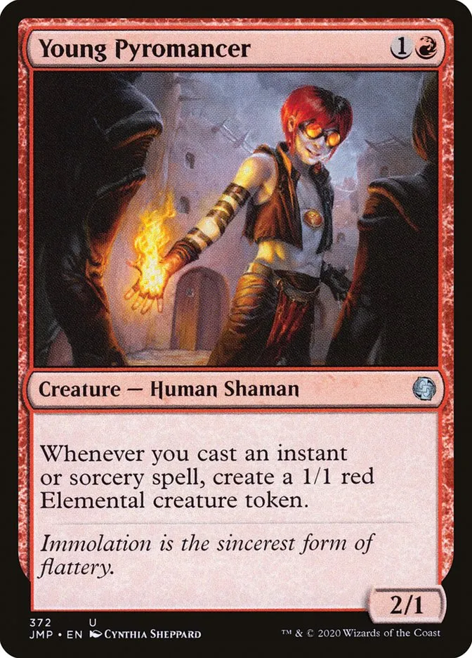 2020 Jumpstart Young Pyromancer uncommon #372 uncommon card image