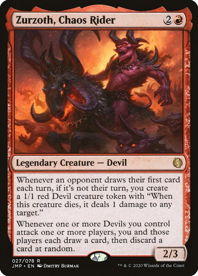 2020 Jumpstart Zurzoth, Chaos Rider rare #27 rare card image
