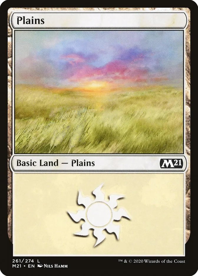 2020 Core Set 2021 Plains common #261 common card image