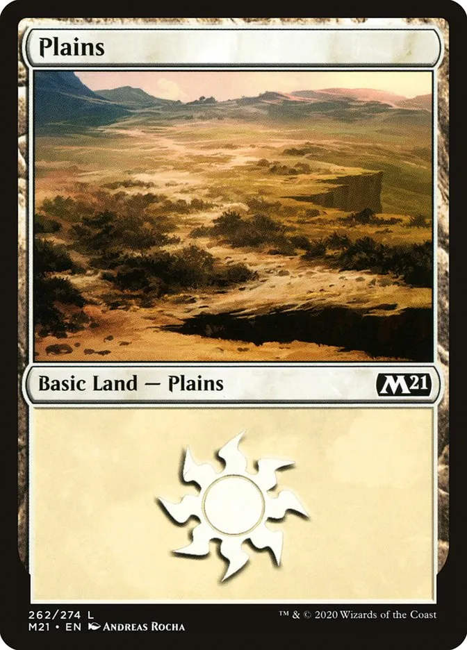 2020 Core Set 2021 Plains common #262 common card image