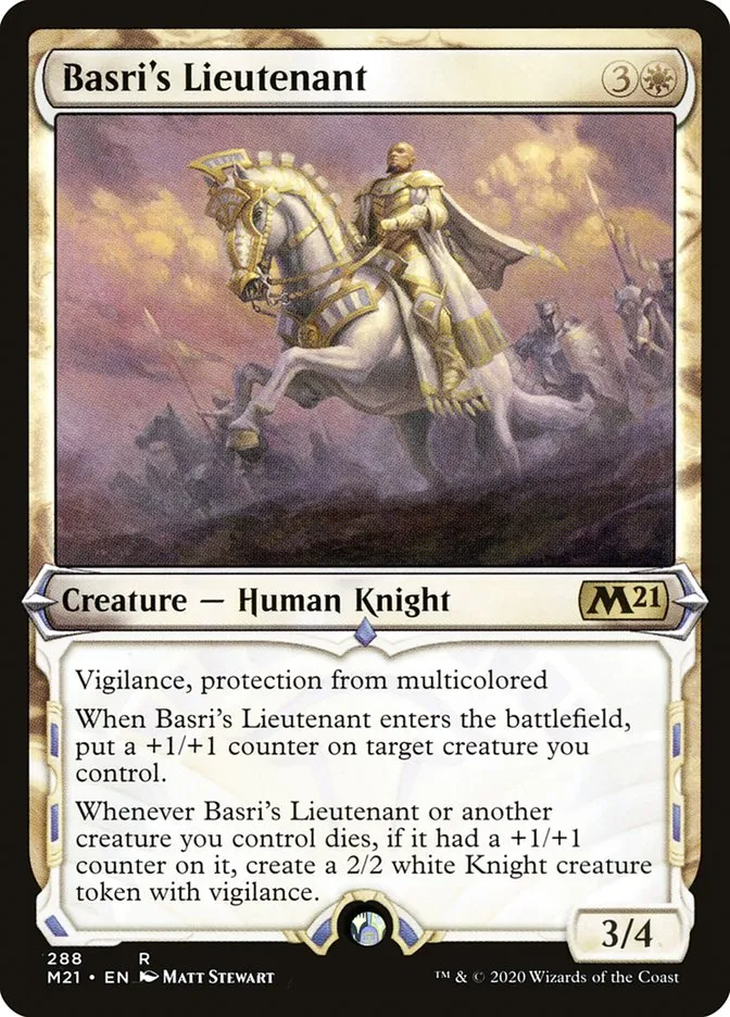2020 Core Set 2021 Basri's Lieutenant rare #288 rare card image