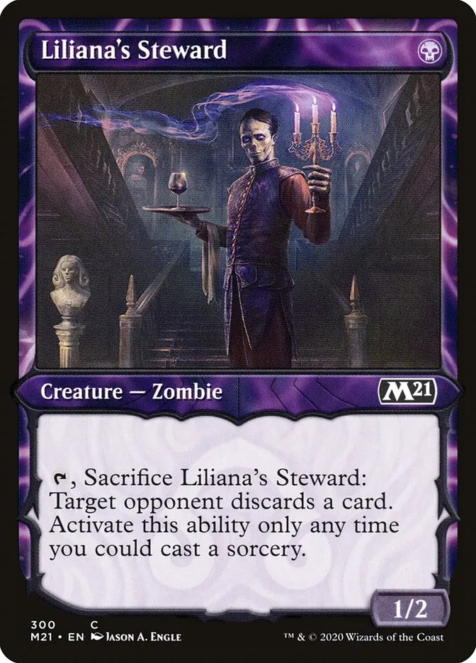 2020 Core Set 2021 Liliana's Steward common #300 common card image