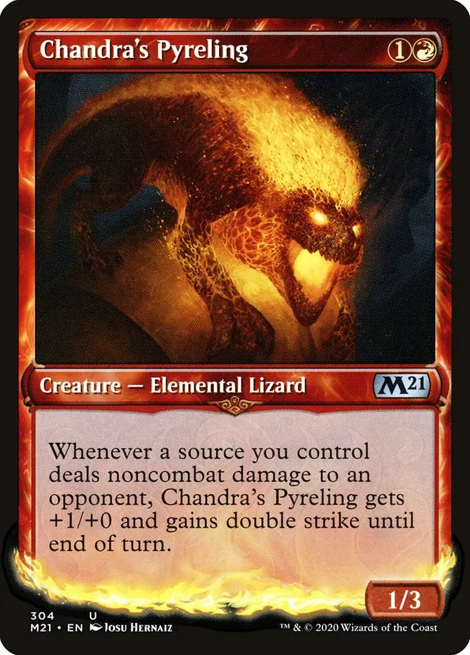 2020 Core Set 2021 Chandra's Pyreling uncommon #304 uncommon card image