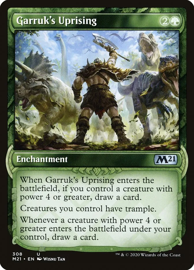 2020 Core Set 2021 Garruk's Uprising #308 uncommon card image
