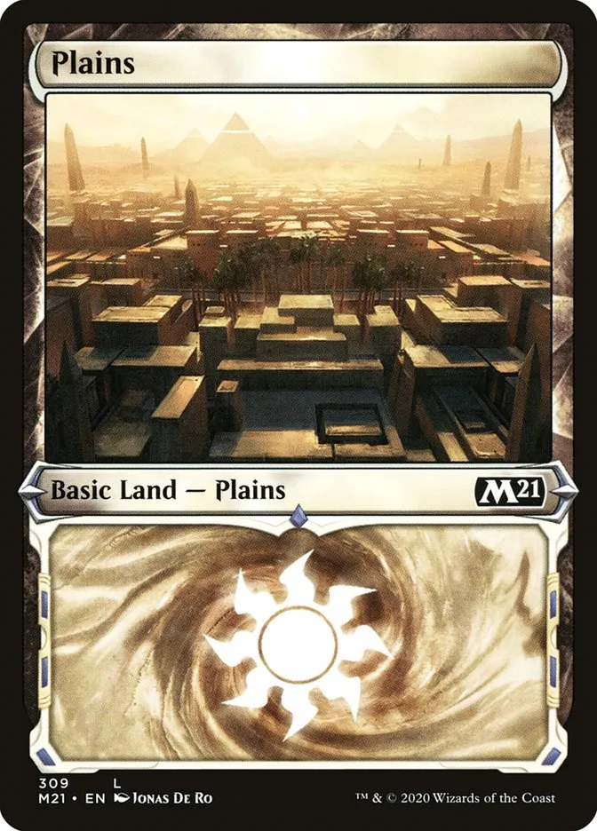 2020 Core Set 2021 Plains common #309 common card image