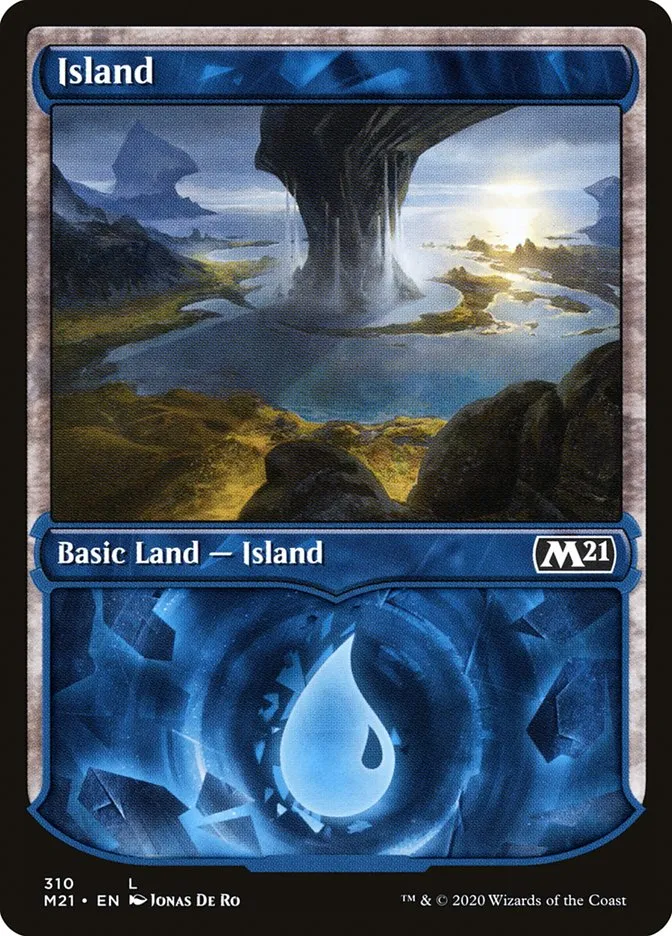 2020 Core Set 2021 Island common #310 common card image