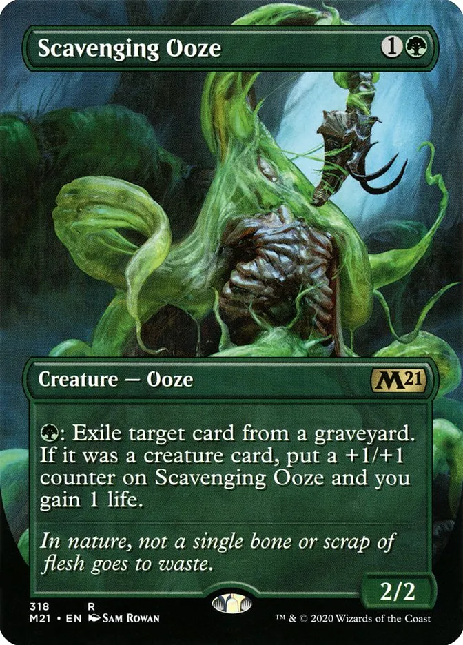 2020 Core Set 2021 Scavenging Ooze rare #318 rare card image
