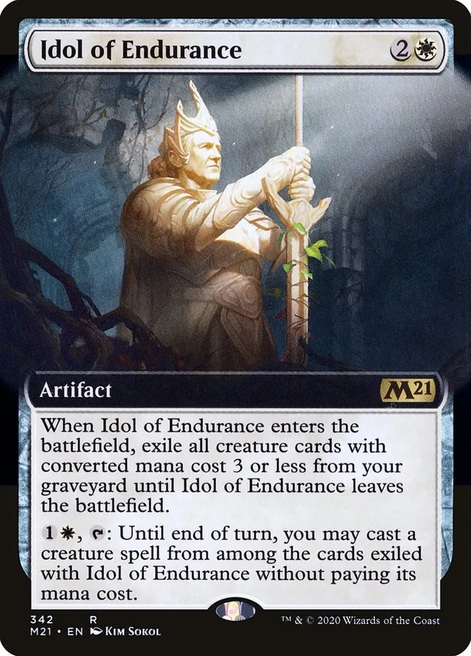 2020 Core Set 2021 Idol of Endurance #342 rare card image