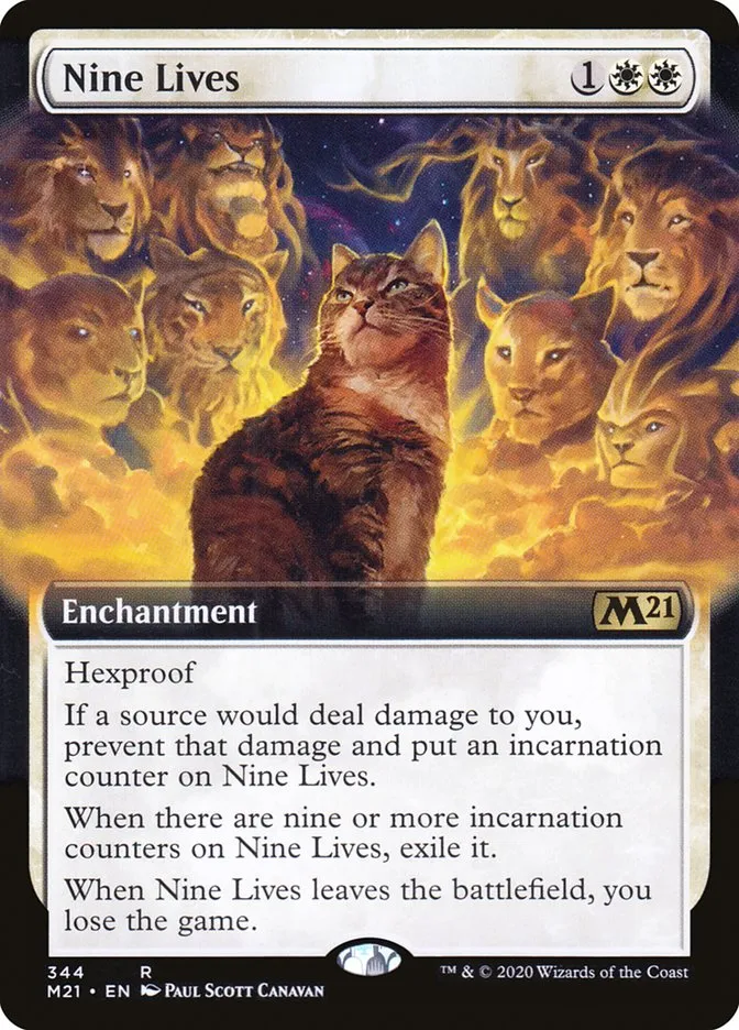 2020 Core Set 2021 Nine Lives rare #344 rare card image