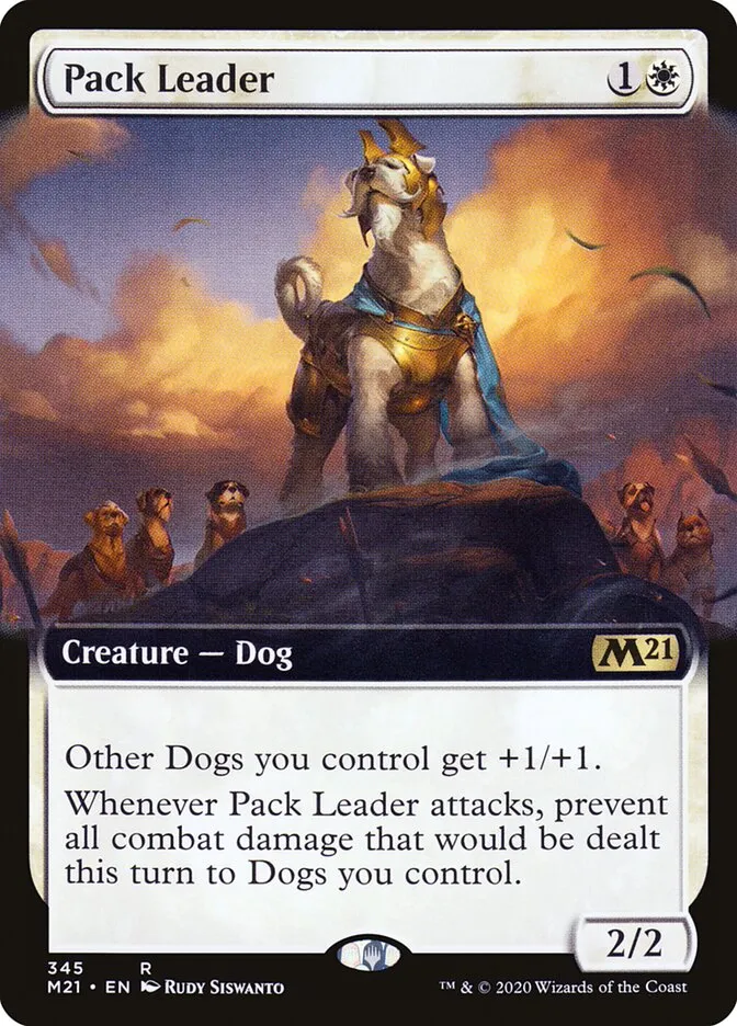2020 Core Set 2021 Pack Leader rare #345 rare card image