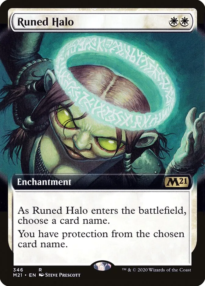 2020 Core Set 2021 Runed Halo #346 rare card image