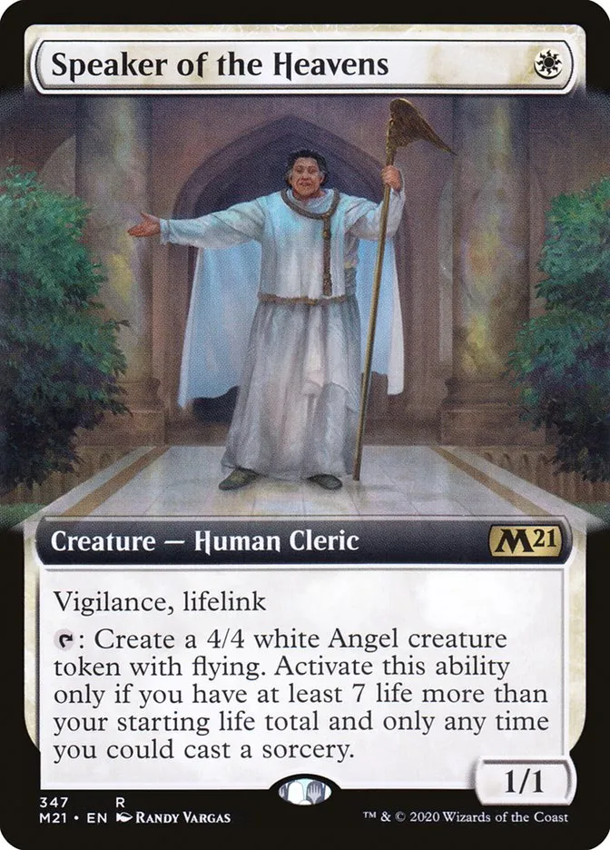 2020 Core Set 2021 Speaker of the Heavens #347 rare card image