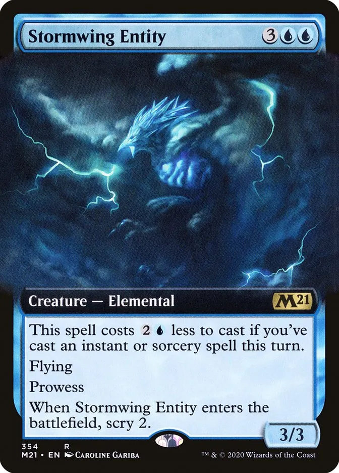 2020 Core Set 2021 Stormwing Entity rare #354 rare card image