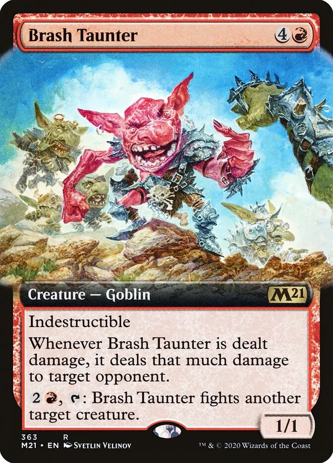 2020 Core Set 2021 Brash Taunter rare #363 rare card image