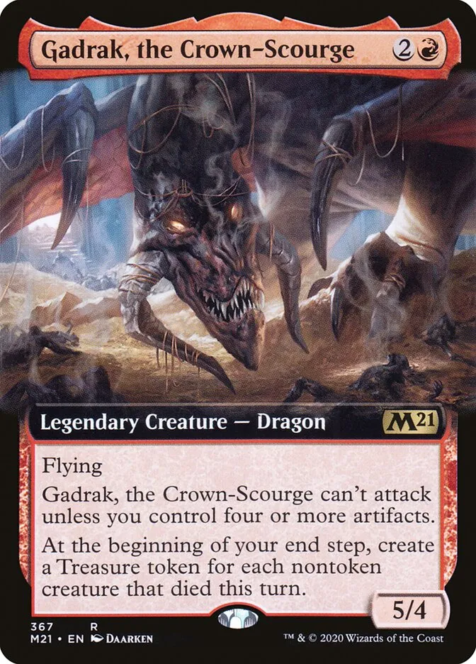 2020 Core Set 2021 Gadrak, the Crown-Scourge #367 rare card image