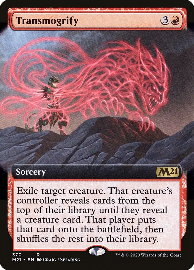 2020 Core Set 2021 Transmogrify rare #370 rare card image