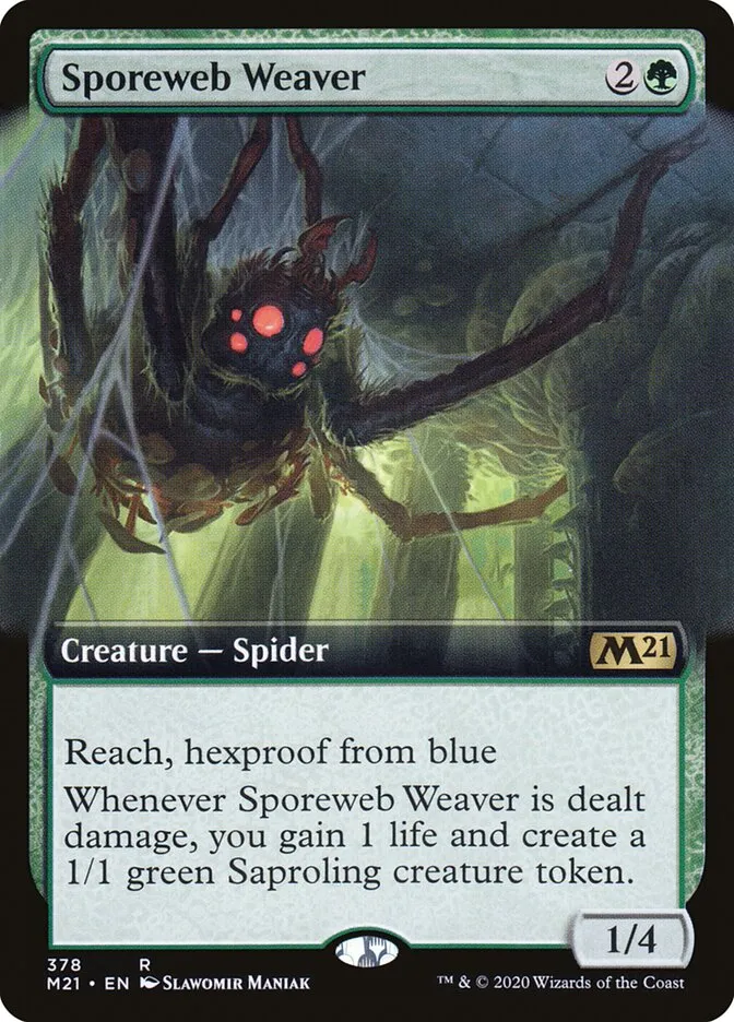 2020 Core Set 2021 Sporeweb Weaver #378 rare card image