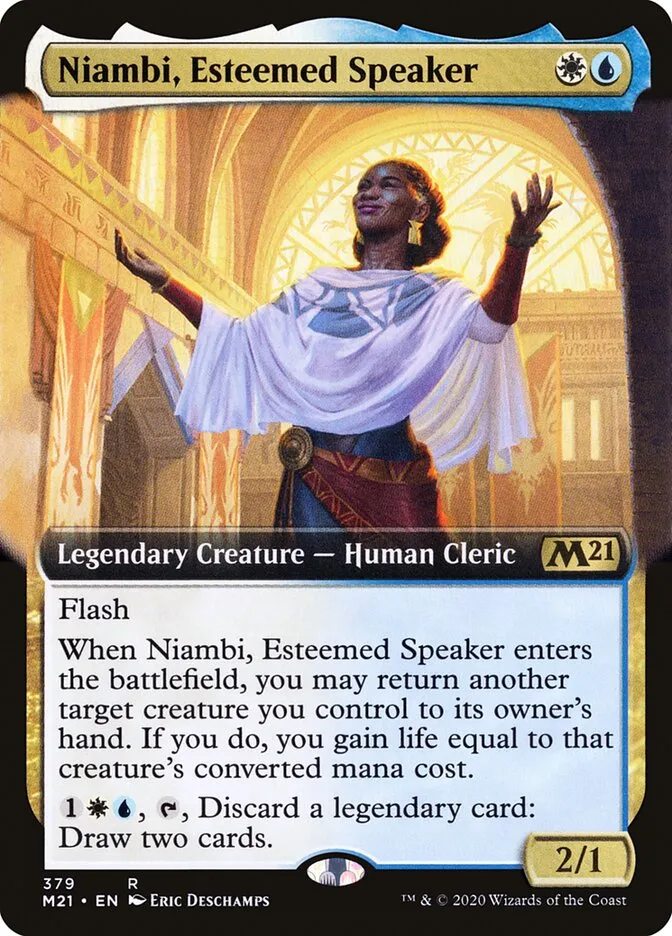 2020 Core Set 2021 Niambi, Esteemed Speaker #379 rare card image