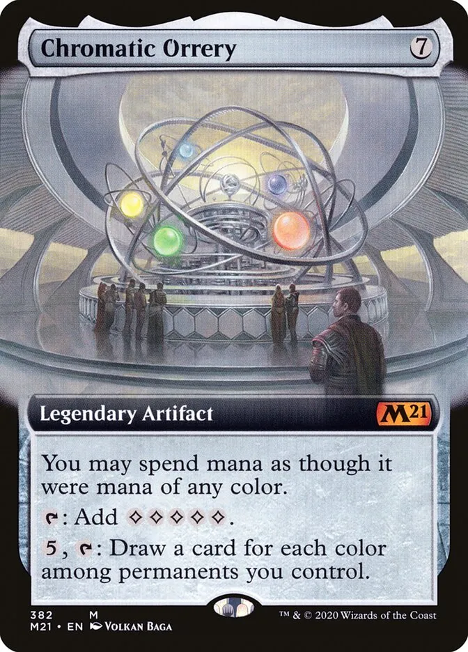 2020 Core Set 2021 Chromatic Orrery mythic #382 mythic card image