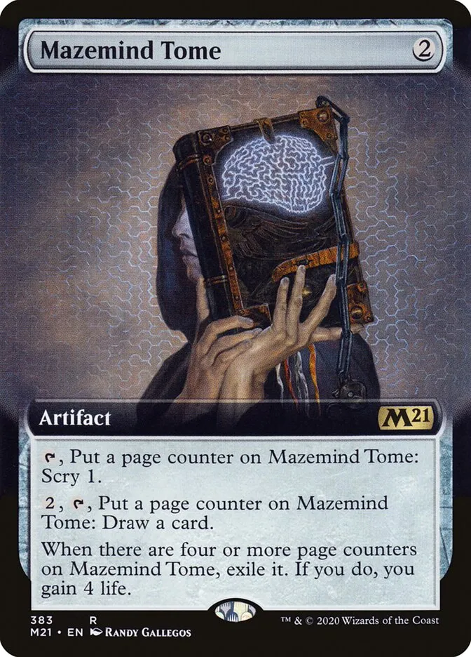 2020 Core Set 2021 Mazemind Tome rare #383 rare card image