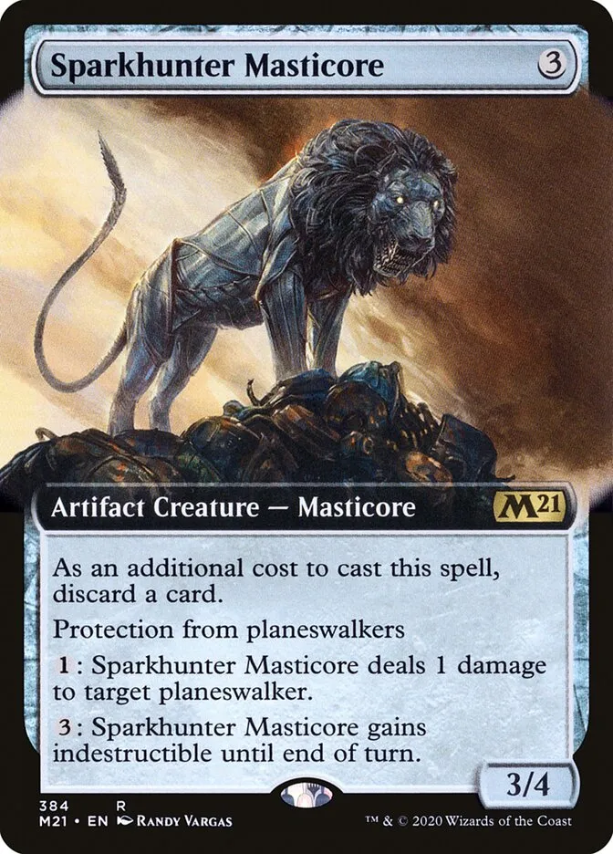 2020 Core Set 2021 Sparkhunter Masticore rare #384 rare card image
