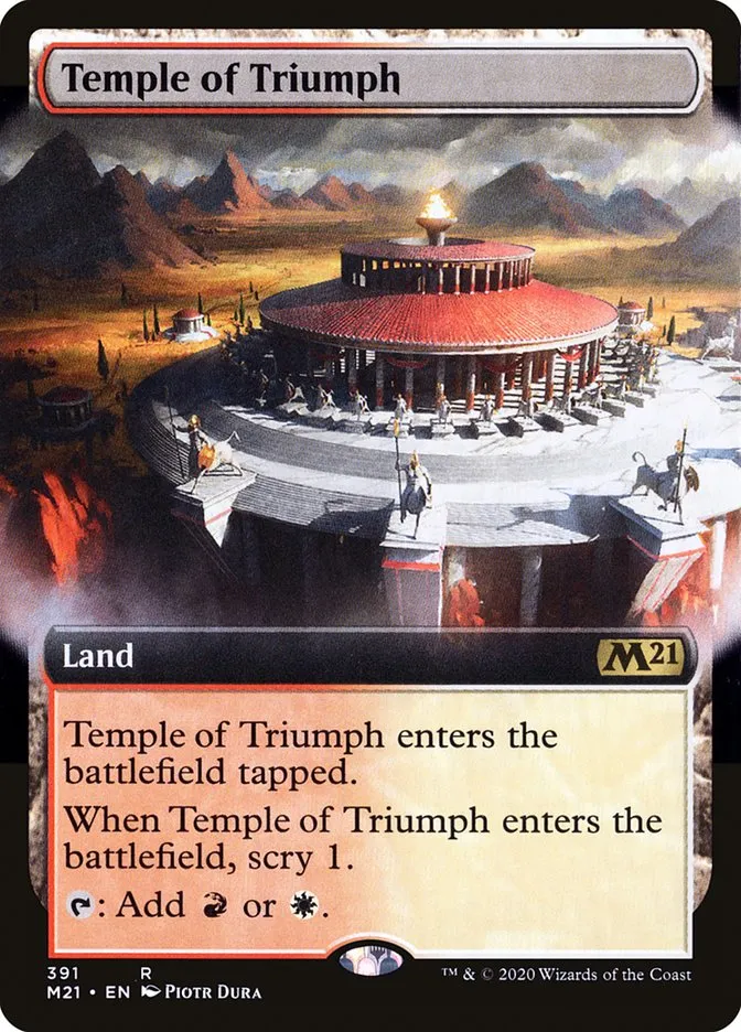 2020 Core Set 2021 Temple of Triumph #391 rare card image