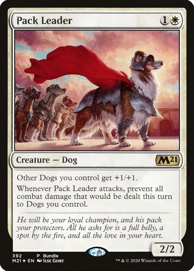 2020 Core Set 2021 Pack Leader rare #392 rare card image
