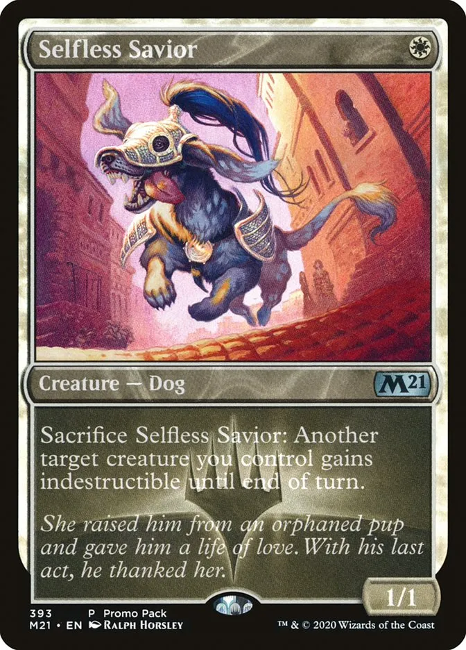 2020 Core Set 2021 Selfless Savior uncommon #393 uncommon card image
