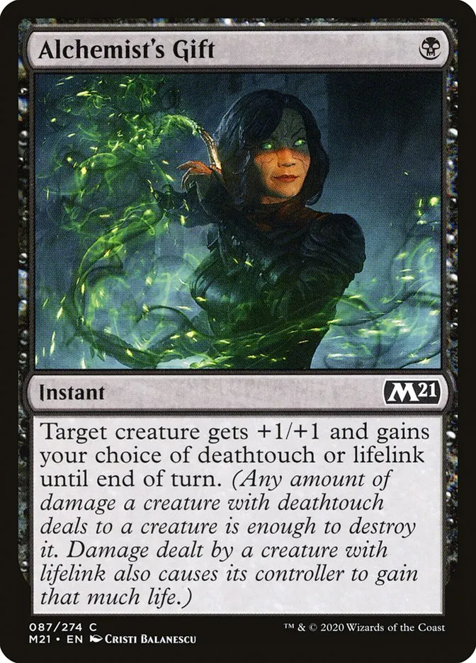 2020 Core Set 2021 Alchemist's Gift common #87 common card image