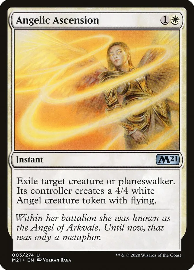 2020 Core Set 2021 Angelic Ascension uncommon #3 uncommon card image